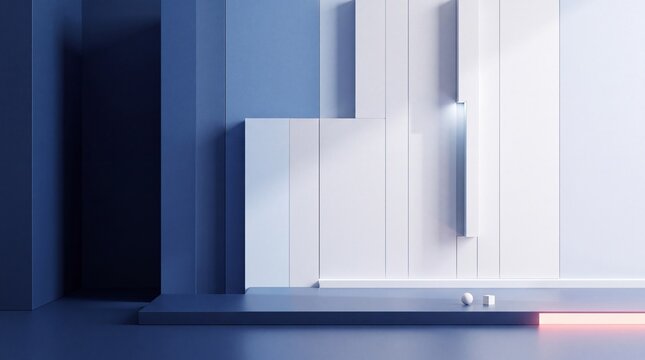 Modern 3D Geometric Podium for Product Display