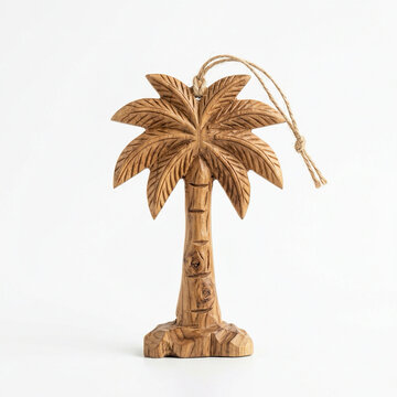 Palm tree on a white background 