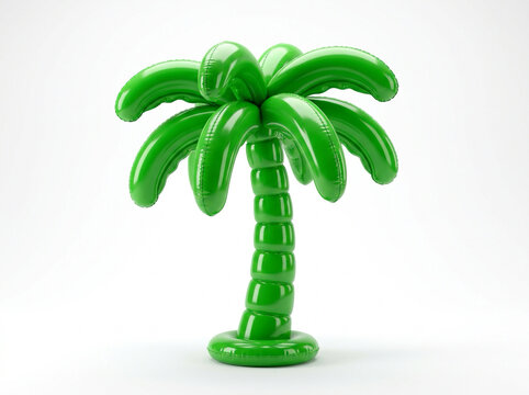 Palm tree on a white background 