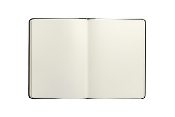 Fototapeta na wymiar Cream open journal displaying two empty pages