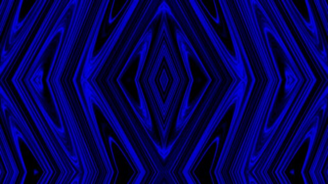 Repeating blue diamond shapes dominate the frame background
