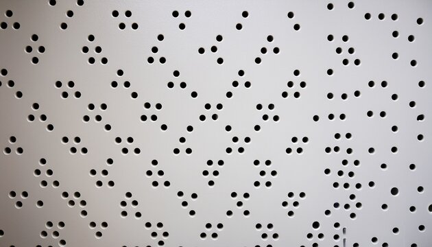 straight on view of pegboard wall with uniform holes minimal surface for storage organization and display clean geometric pattern background for workshop studio retail or interior design use