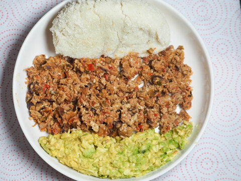 Ugali Mayai and Avocado Scrambled Egg Meal Kenyan Struggle Meal