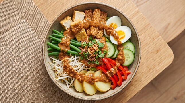 Indonesian gado gado