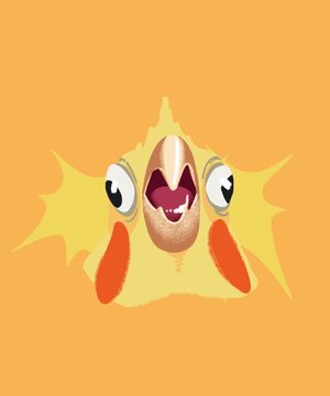 A cockatiel squawking (meme)