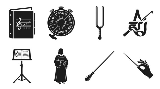 Music Education Icons Set