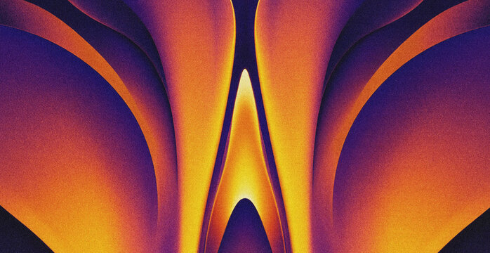 Close-up abstract texture showcasing vibrant gradient patterns with symmetrical wing-like shapes