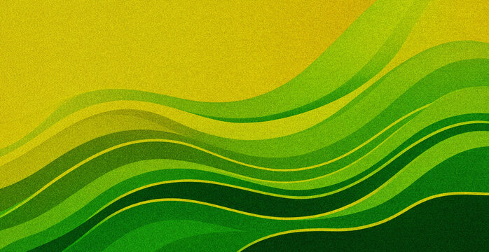Abstract gradient texture showcasing vibrant green and yellow waves for creative design projects