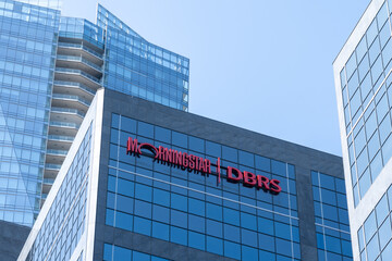 Obraz premium Toronto, Ontario, Canada - September 13, 2026: Morningstar DBRS headquarters on University Avenue in Toronto, Ontario, Canada. Morningstar DBRS is a credit rating agency. 