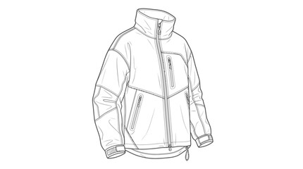 Isolated jacket illustration on transparent background © Denok