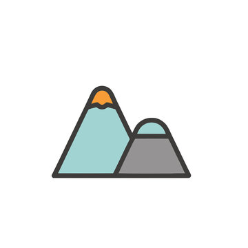 Simple mountain illustration
