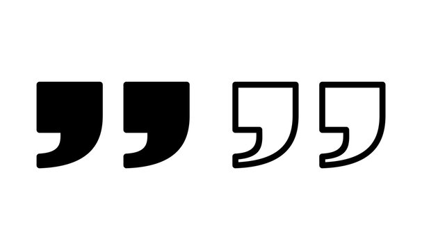 Quote icon. Quote sign icon. Quotation mark symbol.