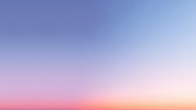 Soft Gradient Sky at Dusk with Gentle Hues of Pink and Blue Creating a Serene Atmosphere for Imaginative Projects