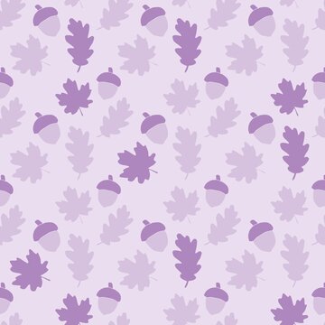Purple seamless floral pattern 