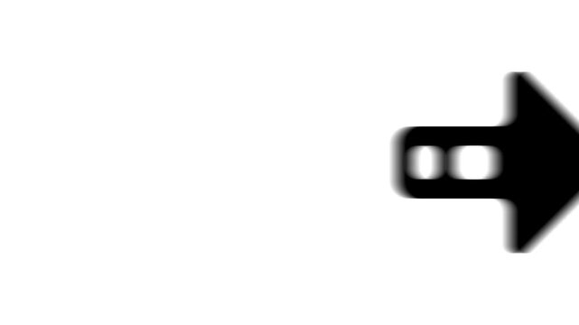 Animation set, right arrow symbol. Animations: transparency, zooms, transition top to down, transition left to right, slide up to down, slide left to right