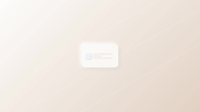 Rounded Corner Glassmorphism Card Pop Up Animation