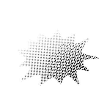 Halftone doddle symbol sign