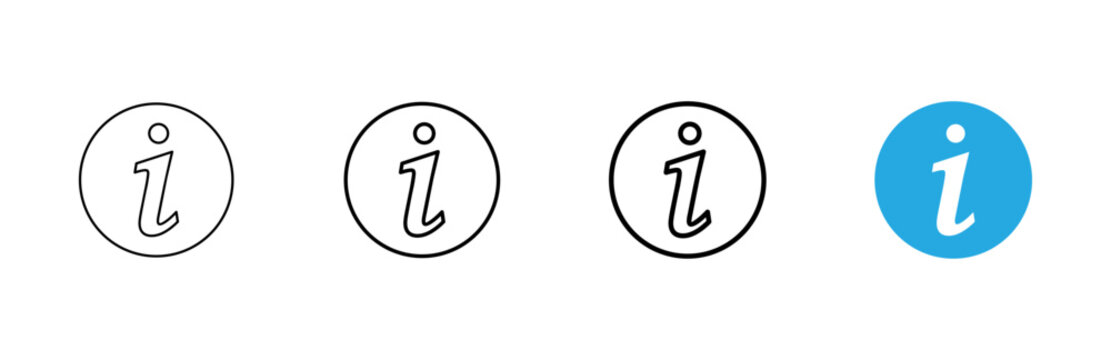 Information sign icon vector. about us sign and symbol. question mark icon