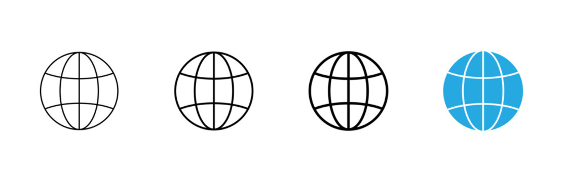 Web icon vector. go to web sign and symbol. web click icon. Global search icon