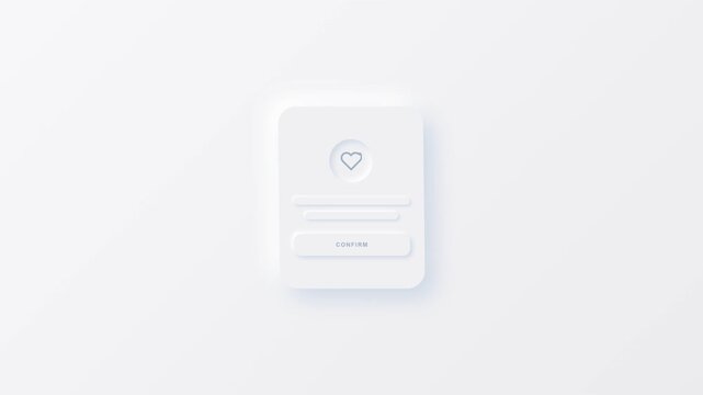 Minimal Transparent Rounded Card Motion Graphic