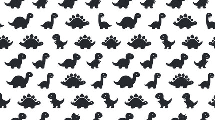 Cute Dinosaur Pattern Isolated © Sedap