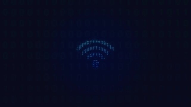 WiFi Wireless Network Icon Animation Representing Internet Connectivity, Wireless Signal and Digital Communication on Dark Blue Background