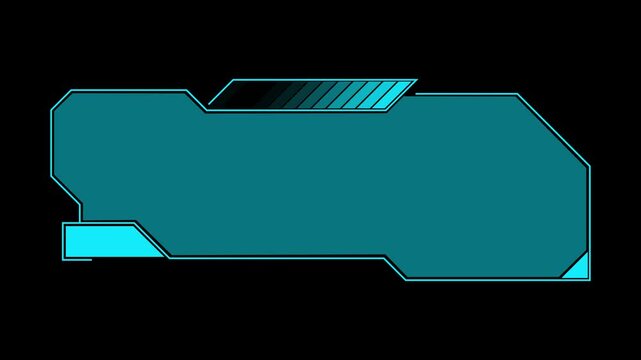 Futuristic hud scifi cyber tech design box vector element