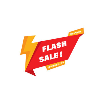 flash sale banner advertising poster. flash sale special offer banner