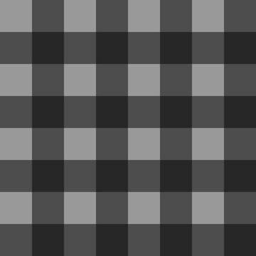 Greyscale seamless gingham pattern repeating background texture vector