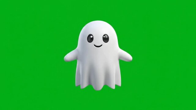Spooky ghost Halloween icon animation