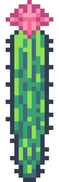 pixel art of cactus