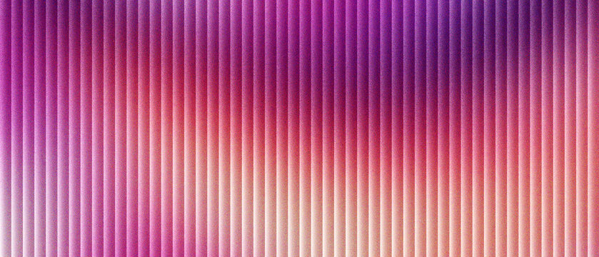 Abstract purple corrugated metal texture with vertical lines. Vibrant pink metallic background with ribbed pattern. Colorful industrial steel surface for modern graphic design and backdrop.