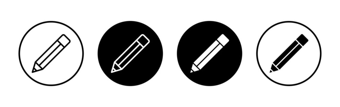 Pencil icon symbol for apps and websites. pen sign and symbol. edit icon vector