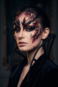 French Halloween Editorial Portrait
