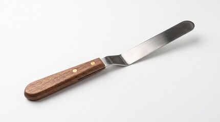 Fototapeta premium Offset spatula with wooden handle for baking and decorating cakes