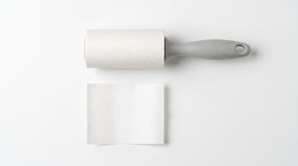 Obraz premium Lint roller with sticky paper sheet