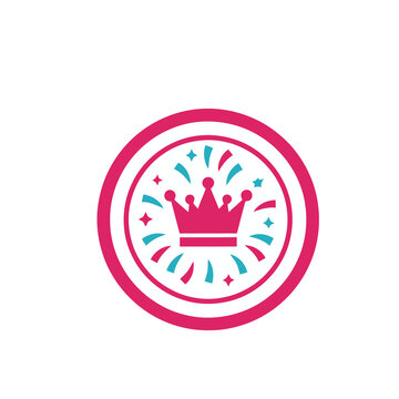Crown with Fireworks Icon