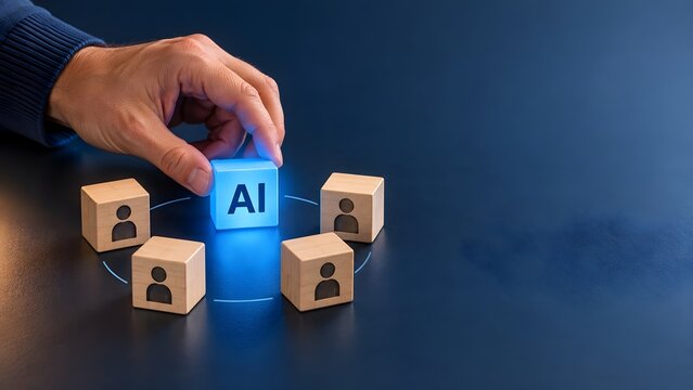 Integrating artificial intelligence into the core center of a human workforce team