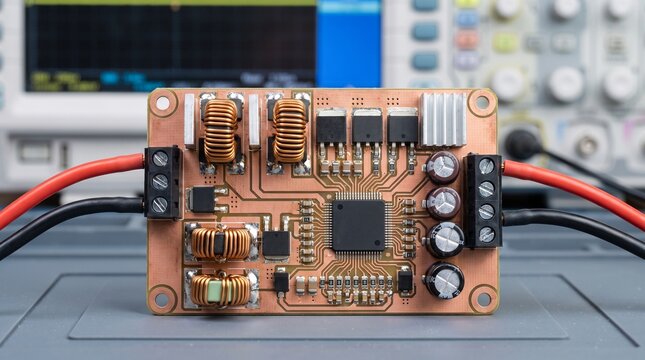 electronic components mounted on board