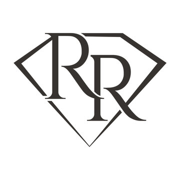 Letter R with Diamond Logo Design. Jewelry Logo With Diamond Icon Vector Template
