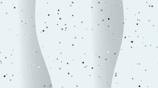 Abstract Light Blue Grainy Surface with Scattered Dark Particles Close-up. 4K Video