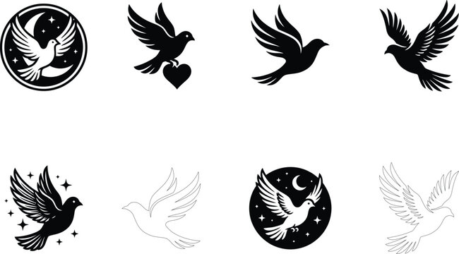 wings set vector