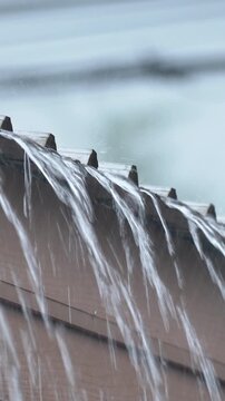 El nino and Climate change cause wet microburst (rain bomb) intense rainfall over a short period.