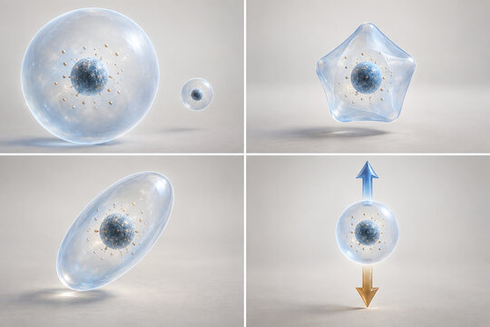 Four Quantum Properties of a Single Particle