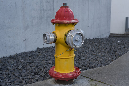 Reykjav&iacute;k, Iceland - August 31, 2026: Fire hydrant on a street in Reykjav&iacute;k, Iceland