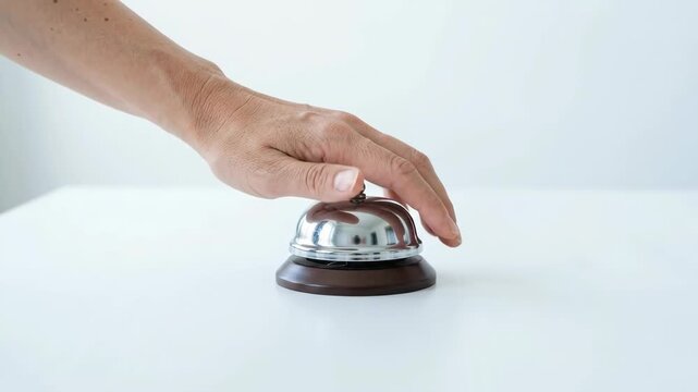 Labor Shortage Impact on Hospitality Service Hotel Bell Hand Press Signals Urgent Staff Workflow Demand and Guest Support Concern