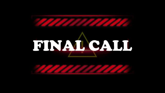 A dramatic video showcasing a final call to action with a bold and vibrant design