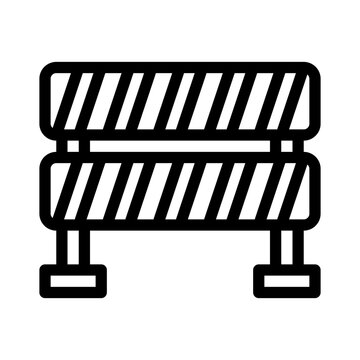 barricade line icon
