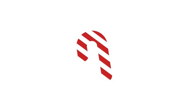 And White Striped Candy Cane