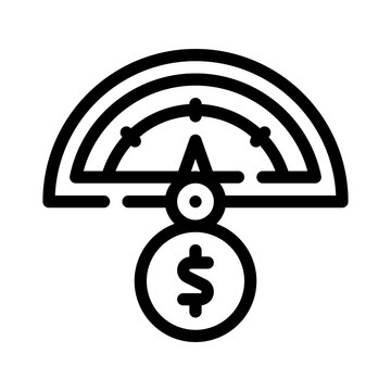 credit utilization line icon